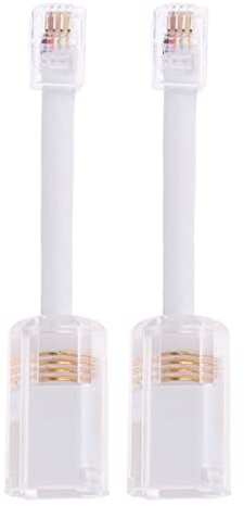 Long clair téléphone Coil Cord Démêlant – Pivote avec combiné (lot de 2) Dragontrading®