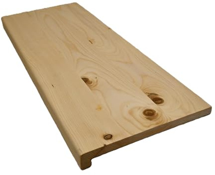 Hilwood - Fensterbank Renovierungsstufe Treppenstufe 20 mm Fichte, geölt o. natur (Breite: 30 cm, geölt, Länge: 160 cm)