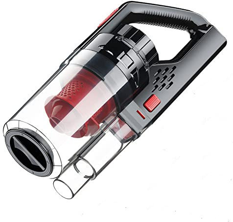 Riloer Aspirateur de voiture 150W 6000PA 12V, aspirateur à main portable, bureau de poils d'animaux de compagnie de voiture sèche humide