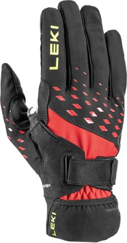 LEKI Ultra Trail Storm Shark Größe 9 Black-red-Neonyellow