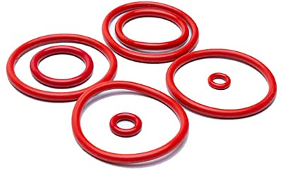 ICAMAS 10 Uds. Junta de Anillo de Silicona VMQ roja CS 1mm/1,5mm/2mm/2,4mm Juntas tóricas de Goma de Grado alimenticio OD 5mm-80mm (Color : CS 2mm, Size : OD 21mm)
