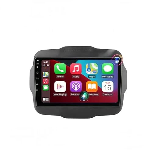 Car tablet Android 14 8GB RAM 256GB ROM Compatibile Con je ep Renegade 2014-2022 Carplay integrato Wireless Android Auto Autoradio Stereo 9 pollici GPS navigatore WI-FI Bluetooth MirrorLink