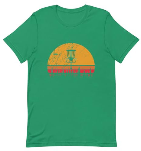 Teegarb Letter Blanket Cooles Retro-T-Shirt für Herren und Damen, Motiv: Discgolf Frolf Players Pride, Kelly, XL