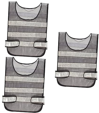 HEMOTON 3St Tanktops laufweste Muskelshirt Bauweste Warnweste reflektierend Werkzeuge