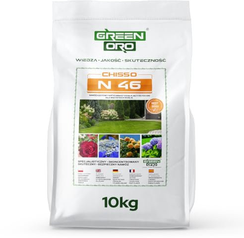 GREEN ORO CHISSO N 46 10KG Harnstoff Dünger für Rasen, Hecken, Bäume, Blumen und Sträucher