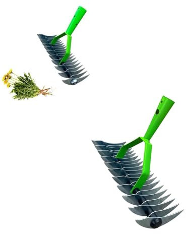 Lawn Aerator Scarifier with Handle, Lawn Aerator Spikes Aerating Tool,Effective Manual Lawn Grass Soil Aeration and Scarification for Lawn Care & Maintenance,Moss Removal Garden Tool (head)