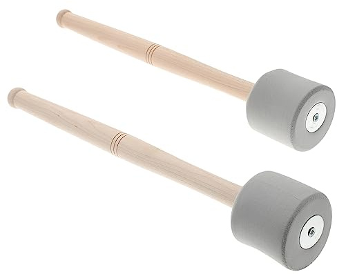 FUNOMOCYA 2 Stück Robuste Trommelschlägel aus Edelstahl für Große Snare Drum mit Gutem Klang und Angenehmem Spielgefühl für Anfänger und Profis
