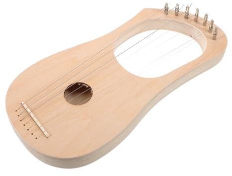 ERINGOGO Diy Lyre Harp Bausatz Aus Holz Saiten Natürlich Klarer Klang Mit Stimmen-schlüssel Und Brücke Zum Selbstbauen Für Musikliebhaber Und Kreative Dekoration