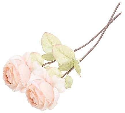 MAGICLULU 2pcs Lebensechte Künstliche Rosen Stiele Rose Dekoration Für Home Office Shop Fenster