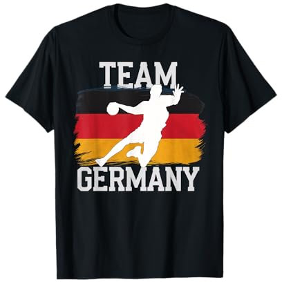 Handball Deutschland Trikot Handballspieler Handballspiel T-Shirt