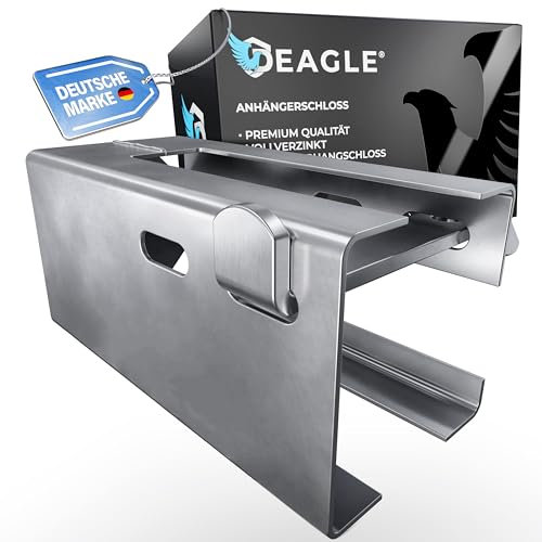 Deagle® Antivol de remorque – Galvanisé de qualité supérieure pour une protection optimale en cas d'attelage par tous les temps