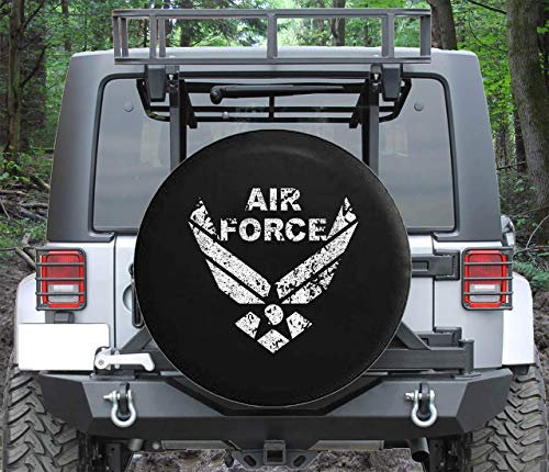 Reifenhülle USAF Streitkräfte Militär Auto Reserverad Abdeckung Staubdicht Radabdeckung Universal Schutzbezug Für Caravan Anhänger Mpv 17 inch