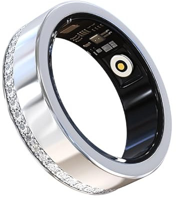 Vdhfgso Tracker d'activité, Moniteur de Calories, Bague Intelligente, connectivité Bluetooth, Longue durée de Vie de la Batterie, for Les Jeunes Adultes en Plein air, Les fêtes(Silver,#9)