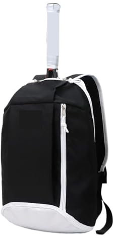 XUWEWI Tennisschläger-Taschen Tennistasche Tennisschläger Rucksack Tennis Badminton Rucksack Männer Frauen Kinder Teenager Tasche Tenis Tasche(Black)