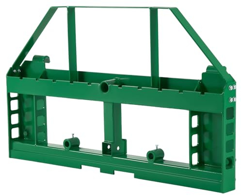 VEVOR Cadre de Fourche à Palette pour Chargeuse Compacte, 1270 mm, Charge 1814 kg, avec Récepteur d'Attelage 50,8 mm, Manchons de Lance, Compatible Tracteur Spécifique Montage Rapide, Cadre Uniquement
