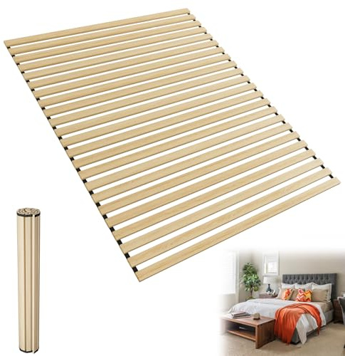 UISEBRT Ribbotten i rött granträ, 23 lameller, 90 x 200 cm, träribbor med svart elastik, lämplig för alla typer av madrasser, lastkapacitet upp till 300 kg