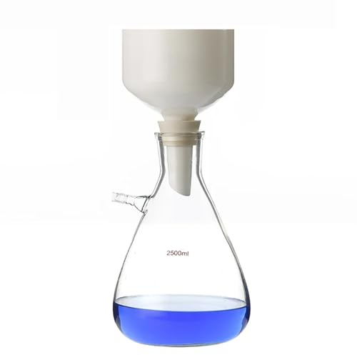Embudo Büchner con filtro de vacío, dispositivo de filtración de laboratorio, juego de filtros de embudo Büchner(2500ml-Funnel 150mm)