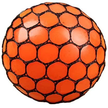 Fidget Mesh Balls Squeeze Sensory Grape Balls Spielzeug für Erwachsene Druckentlastung Büro Orange