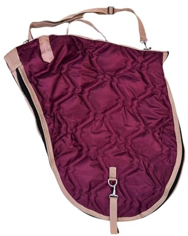 AJ Tack English Padded Saddle Carrier Burgundy