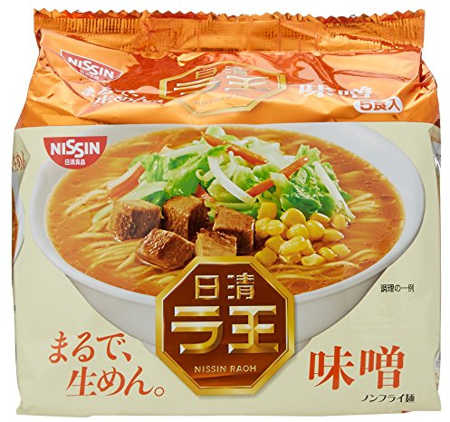 Nissin - Raoh Japanese Instant Ramen Noodles Miso 17.1oz (For 5 Bowls) by N/A