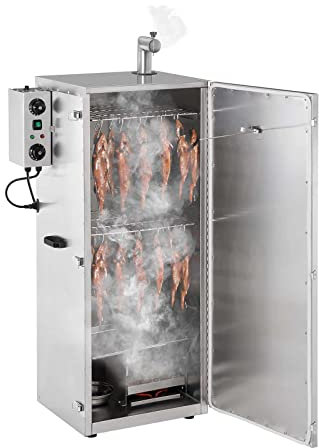 Royal Catering RC-FS1300 Räucherofen 147 L 8 Roste Smoker Räucherschrank Räucherofen Edelstahl