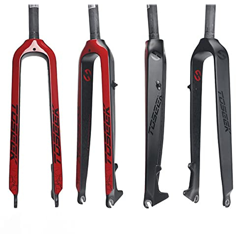 GGXX Fahrrad Starrgabel 26/27.5/29 Zoll 3K Vollcarbon Fahrrad Vorderradgabeln Scheibenbremse Hartgabel MTB Fahrradgabel FahrradzubehöR
