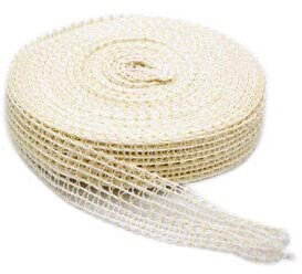 Gialtek Rete Elastica per Arrosti in Poliestere 14 o 16 Quadri per Alimenti Confezione da 50 mt. Colore Bianco (14 Quadri)