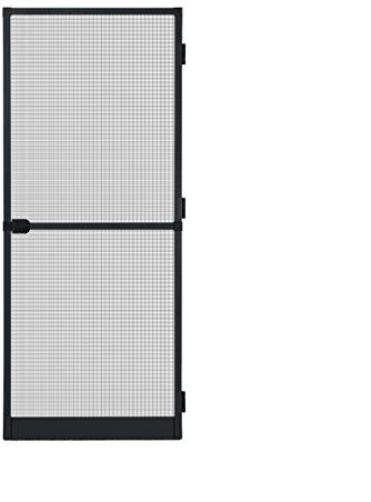 APANA - Fliegengitter Tür mit Alurahmen als Trittschutz - Insektenschutz Tür für Balkontür & Terrassentür - Tür mit automatischem Türschließer & Magnetverschluss (100 x 210 cm | Anthrazit)