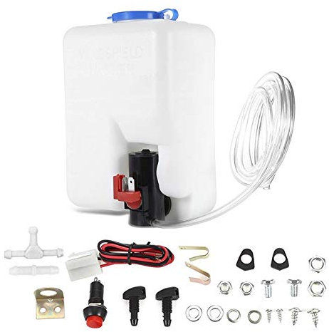 Scheibenwaschanlage Wischwasserpumpe Waschwasserpumpe Universal Satz mit Behälter 12V