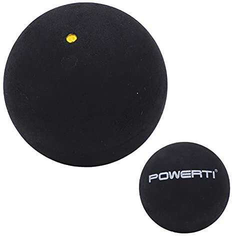 Yosoo Health Gear Squash Ball, 37mm Single Dot Squash Ball High Bounce Squash Racket Balls Rubber Squash Training Ball for Beginner Competition Training