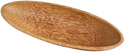 PHENOFICE Bandeja De Frutas De Madera Forma De Barco Bandeja Para Mesa De Centro Pequeña Para Servir De Madera Para Escritorio