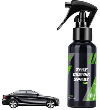 Sollee Spray de revêtement Brillant pour pneus,Spray de revêtement pour pneus | Agent de Brillance pour pneus,Nettoyant, Spray et Agent de Pansement, Entretien des pneus Automobiles, Agent de