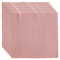6 Piezas Servilletas de Tela Algodón 42 X 42cm Servilletas con Flecos Servilletas de Algodón Reutilizables Versátiles Servilletas Cuadradas RúSticas para Decoración de Mesa, Boda, Cena (Rosa)