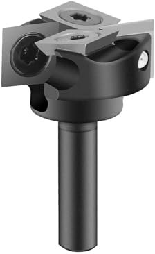 SpeTool CNC Spoilboard Router Bit Planer 1/4 Shank Dado Cleaning 2+2 Flute 1 Cutting Diameter Surfacing Planning Router Bit