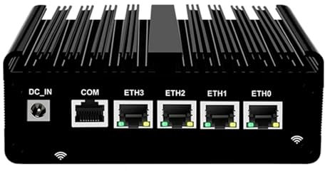 AdvanElink Micro Firewall N150 (Upgraded N100), Quad Cores Low-Power Fanless Mini PC, 4 x 2.5GbE i226 LAN, RJ45 COM, Barebone System, WiFi/4G/3G SIM Slot