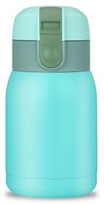 Boziee 200 ML/360 ml mini termosflaska liten rostfri ståltermoskanna stängning lås vakuumflaska mini vakuum vattenflaskor för sport, resor, skola, utomhus BPA-fri (blå 200 ml)