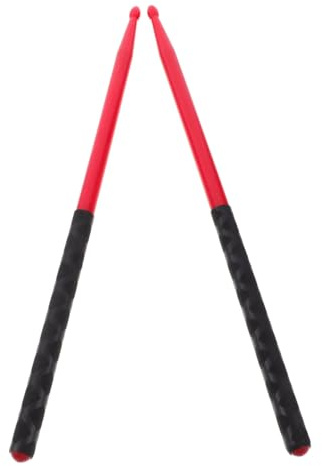 NOLITOY Nylon Trommelstöcke und Percussion Praxis für Schlagzeugübungen 3 Paar mit Rutschfestem Griff Robust und Tragbar