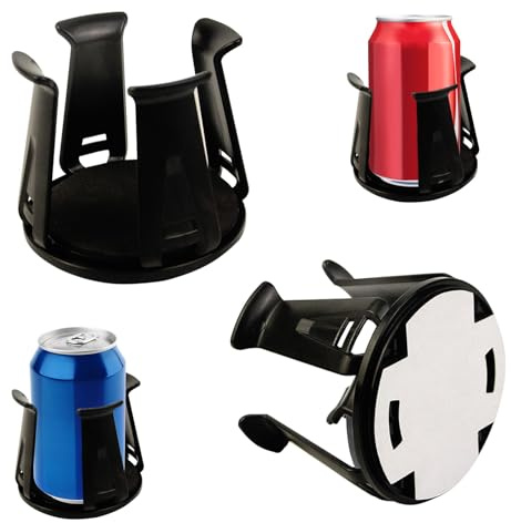 Vlecexs 2 Pièces Porte Gobelets Voiture Porte Gobelet Multifonction Universels Porte Boisson Porte Bouteilles Auto Porte Canette Intérieur de Voiture Noir