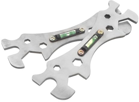 OUNONA 2 pièces Clé à Molette Double Extrémité Acier Inoxydable Clé Hexagonale Robuste Antirouille pour Robinetterie Salle de Bain Outil Polyvalent pour Serrage et Maintenance Plomberie