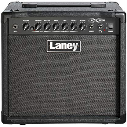 Laney LX20R - 20W E -Gitarrenverstärker - Compact 20 Watt -Übungsverstärker mit Reverb, Laufwerk, 3 -Band -EQ, Aux -Eingang zum Aufbrechen - ideal für Anfänger und Heimgebrauch - Schwarz