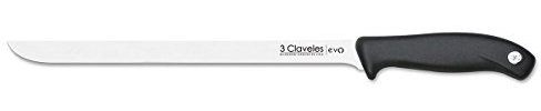 3Claveles Evo - Cuchillo jamonero, 25 cm, 10 pulgadas