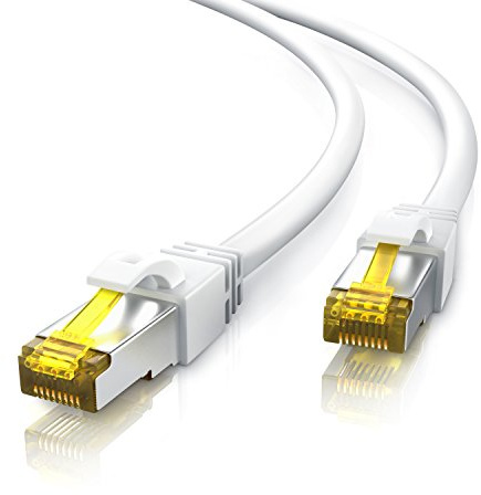 5m CAT 7 Network Gigabit Ethernet LAN cable - 10000 Mbit s - patch cable - Cat. 7 raw cable S FTP PIMF shielding with RJ45 connector - Switch Router Modem Access Point