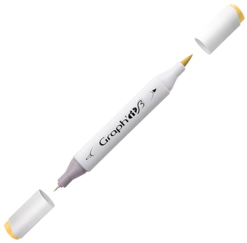 Oz International Marqueur à Alcool Graph'It Brush Marker de Graph'IT - 1250 - Honey