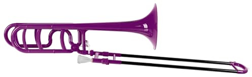 Classic Cantabile MardiBrass ABS Kunststoff Quart-Posaune - Bb/F-Stimmung - Fiberglas-Zug - 850g leicht - Bohrung: 13,9 mm - inkl. Mundstück und Gigbag - lila