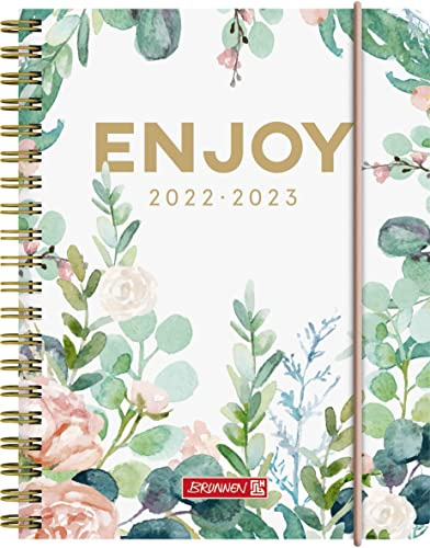 BRUNNEN Skolkalender Enjoy 2022/2023 A6 2 sidor = 1 vecka, 1071855143, vit