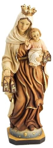 Figura Virgen del Carmen Estrellas Pintada a Mano 30 cm