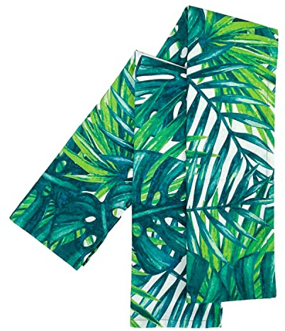 Ragged Rose Geschirrtücher für die Küche – 50 cm x 70 cm Paar Küchentücher zum Trocknen von Geschirr, Abwischen von Arbeitsplatten & Umgang mit Töpfen – maschinenwaschbar & langlebig – Lime