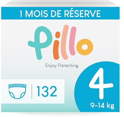 Pillo Windeln Pants 4 - Karton mit 132 Windeln Pants, 6 Packungen mit 22 Windeln Größe 4 - Maxi (9-14 kg) - Windel Pants, Baby Diapers