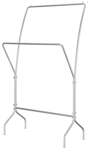 RUVOO Handtuchständer Freistehend Handtuchleiter Stehend Freistehender Handtuchhalter, 2 Etagen, Handtuchständer Aus Edelstahl, Deckenständer Für Badezimmer Handtuchhalter Stehend