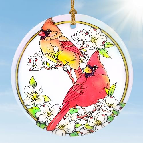 Roter Kardinal-Weihnachtsschmuck, Jocidea Kardinal-Ornament für Weihnachtsbaum, Weihnachtsbaumschmuck, Urlaubsdekoration und Weihnachtsgeschenkideen